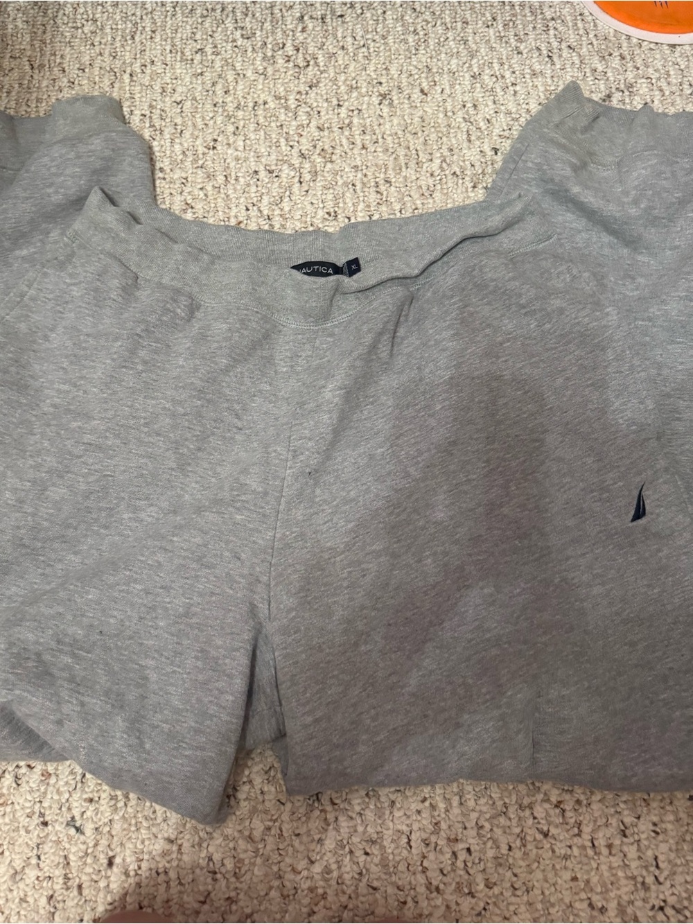 Nautica Light Gray Fleece-Lined Lounge Pants